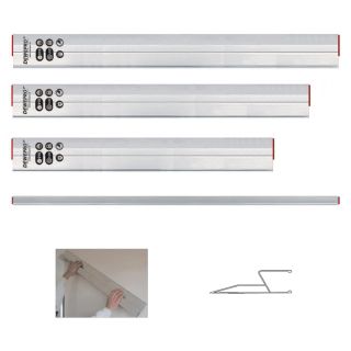 3er Set Aluminium Trapez/H-Profil Kartätschen - Längen: 100cm, 150cm, 200cm