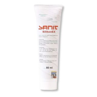 Sanit SilikonEx - Entfernt schnell und problemlos alte und neue Silikon-, Klebstoff- und Etikettenreste von vielen Materialien