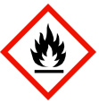 Sicherheitshinweis Gefahrenpiktogramm Flamme
