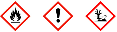 Gefahren Piktogramme: flamme_ausrufezeichen_umweltgefahr